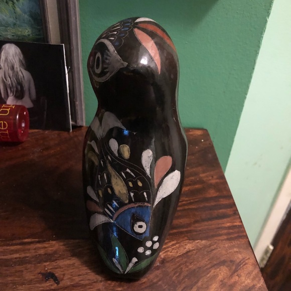 Brown owl figurine, tonala style and design - Picture 3 of 8